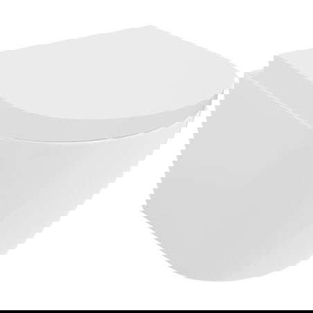 Mexen Carmen WC klozetas Rimless Tornado su lėtai nusileidžiančiu kietu dangčiu, duroplastikas, baltas blizgesys - 30880200T