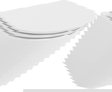 Mexen Carmen WC dubuo be apvado „Rimless Tornado“ su lėtai uždaromu dangčiu slim, duroplastikas, blizgi balta - 30880300T