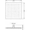 Mexen Uno DR02 potinkinio dušo komplektas, Juoda - 71435DR02-70