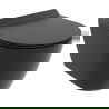Mexen Carmen rimless Tornado WC dubuo su lėtai nusileidžiančiu plonu dangčiu, duroplastikas, juodas matinis - 30880185T