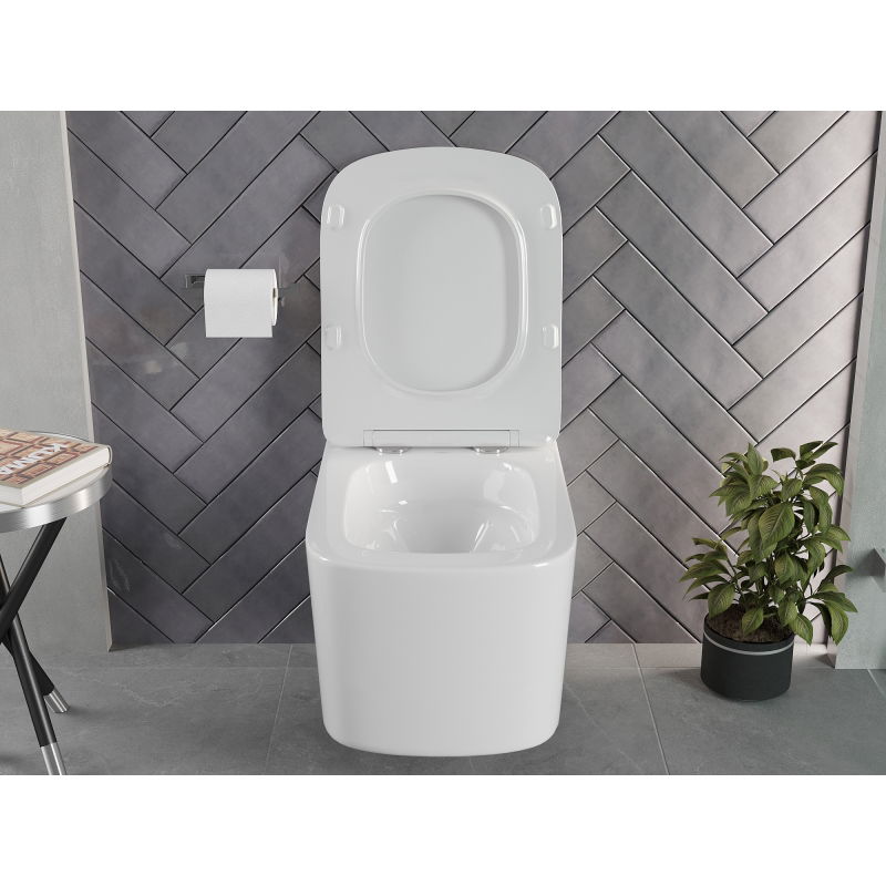 Mexen Vivo wc dubuo be ratlankio Tornado, blizgantis baltas - 3361XX00T