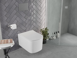 Mexen Vivo wc dubuo be ratlankio Tornado, blizgantis baltas - 3361XX00T