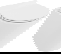 Mexen Rico WC dubuo Rimless Tornado su lėtai užsidarančiu plonu dangteliu, duroplastikas, baltas blizgus - 30720100T