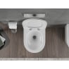 Mexen Rico WC dubuo Rimless Tornado su lėtai užsidarančiu plonu dangteliu, duroplastikas, baltas blizgus - 30720100T