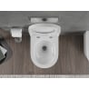 Mexen Rico WC tualetas Rimless Tornado su lėtai nusileidžiančiu, kietu, duroplasto, blizgiu baltu dangčiu - 30720200T