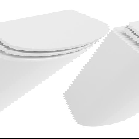 Mexen Rico wc dubuo be apvado Tornado su lėtai nusileidžiančiu dangčiu, plonas, duroplastikas, blizganti balta - 30720300T