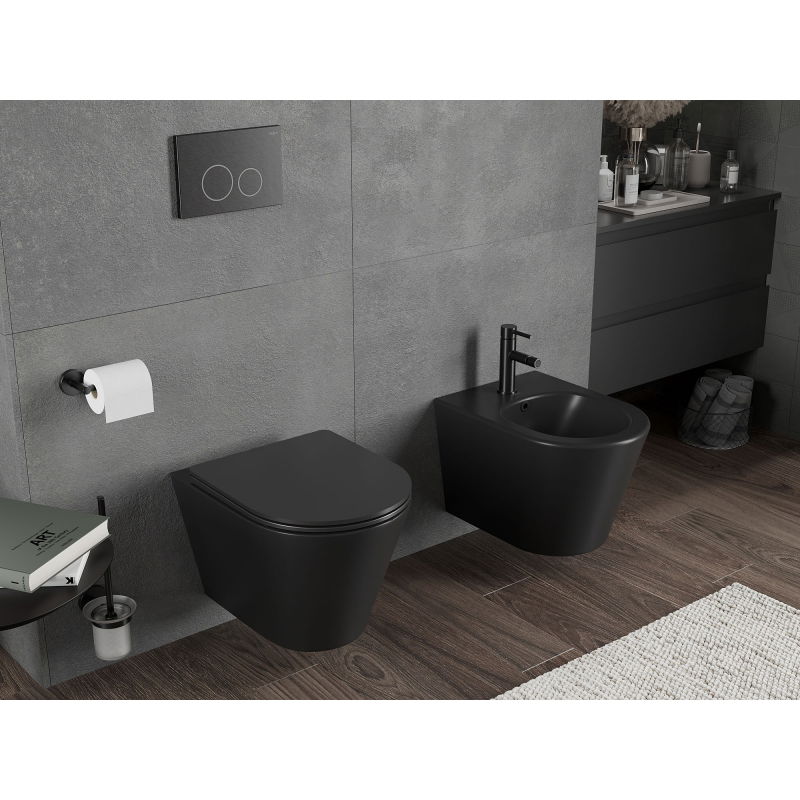 Mexen Rico WC dubuo be ratlankio Tornado, juodas matinis - 3372XX85T
