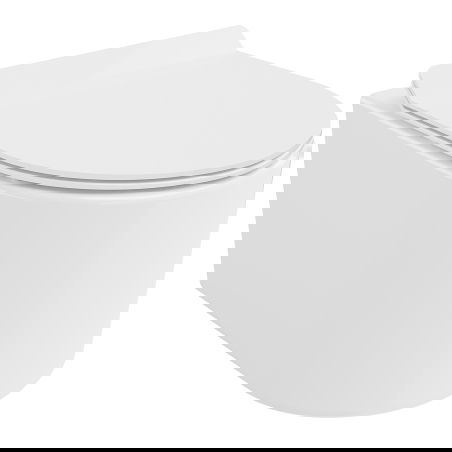 Mexen Sofia WC dubuo be ratlankio Sistema Tornado su lėtai nusileidžiančiu dangčiu slim, duroplast, blizgus baltas - 30540100T
