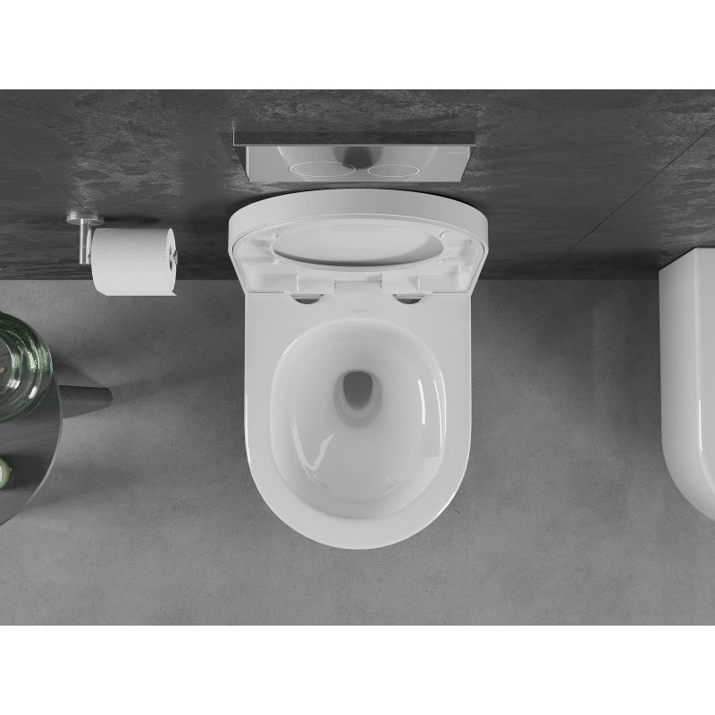 Mexen Sofia WC dubuo Rimless Tornado su lėto nuleidimo kietu dangčiu, duroplast, balta blizgi - 30540200T