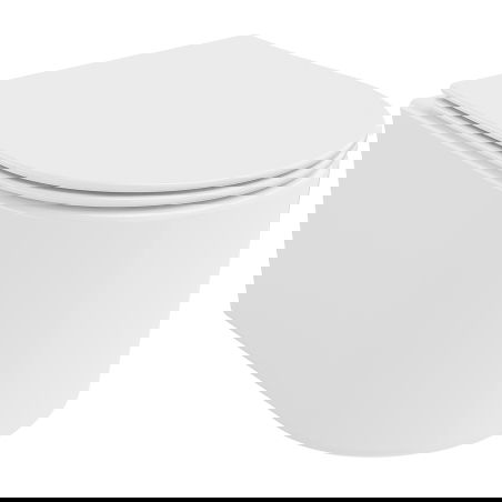 Mexen Sofia Rimless Tornado WC dubuo su lėtai nusileidžiančiu plonu dangčiu, duroplastikas, blizgi balta - 30540400T