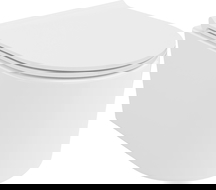 Mexen Sofia WC dubuo Rimless su lėtai nusileidžiančiu slim dangčiu, duroplastikas, blizgus baltas - 30540500