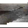 Mexen Lunar pusapvalė dušo kabina, atverčiama kairė 90 x 80 cm, skaidri, auksinė - 833-090L-080P-50-00