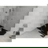 Mexen Roma pakreipiama dušo kabina 120 x 80 cm, Skaidrus, Chromo + dušo padėklas Flat, Juoda - 854-120-080-01-00-4070