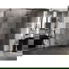 Mexen Lunar pusapvalė dušo kabina su atveriamomis durimis dešinė 80 x 70 cm, permatomas stiklas, gun metal - 833-080P-070L-95-00
