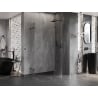 Mexen Lunar pusapvalė dušo kabina, dešinė pusė, 90 x 70 cm, peršviečiama, gunmetal - 833-090P-070L-95-00