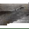 Mexen Lunar L penkiakampė pakreipiama kairėn dušo kabina 100 x 80 cm, skaidri, auksinė šepečiuota - 831L-100L-080P-55-00-L