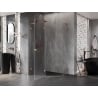 Mexen Lunar L penkiakampė kairioji dušo kabina 100 x 90 cm, skaidri, šlifuotas varis - 831L-100L-090P-65-00-L