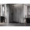 Mexen Lunar L penkiakampė dušo kabina, atverčiama kairė 80x80 cm, skaidri, gun gray šlifuota - 831L-080L-080P-66-00-L