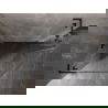 Mexen Lunar L penkiakampė kairinė dušo kabina 100 x 80 cm, skaidri, juoda - 831L-100L-080P-70-00-L