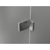 Mexen Lunar L penkiakampė dušo kabina, atveriama kairė 80 x 80 cm, permatoma, šlifuotas nikelis - 831L-080L-080P-97-00-L