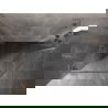 Mexen Lunar L penkiakampė dušo kabina, dešinė, 90 x 80 cm, permatoma, šepečiuotas nikelis - 831L-090L-080P-97-00-L