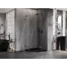 Mexen Lunar L penkiakampis dešinysis dušo kambarys 80 x 80 cm, skaidrus, ginklo metalo spalva - 831L-080P-080L-95-00-P