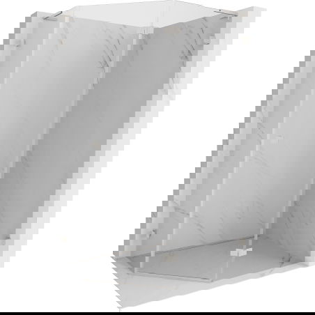 Mexen Lunar L penkiakampė dešinė atveriama dušo kabina 100x90 cm, skaidri, šlifuotas nikelis - 831L-100P-090L-97-00-P