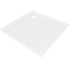 Mexen Flow dušo padėklas kvadratinis slim 80 x 80 cm, baltas blizgus - 46S108080