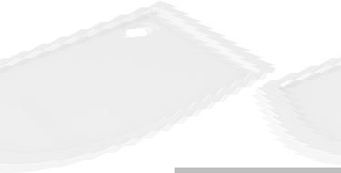 Mexen Flow pusapvalė dušo padėtis, plonas 100 x 100 cm, blizgus baltas - 46Q101010