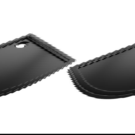 Mexen Flow pusapvalė plona dušo padėklė 80 x 80 cm, juoda matinė - 46Q708080