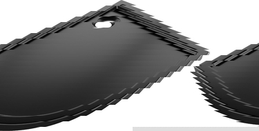 Mexen Flow pusapvalė plona dušo padėklė 80 x 80 cm, juoda matinė - 46Q708080