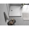Mexen Flow stačiakampis dušo padėklas slim 110 x 90 cm, blizgi baltos spalvos - 46R109011