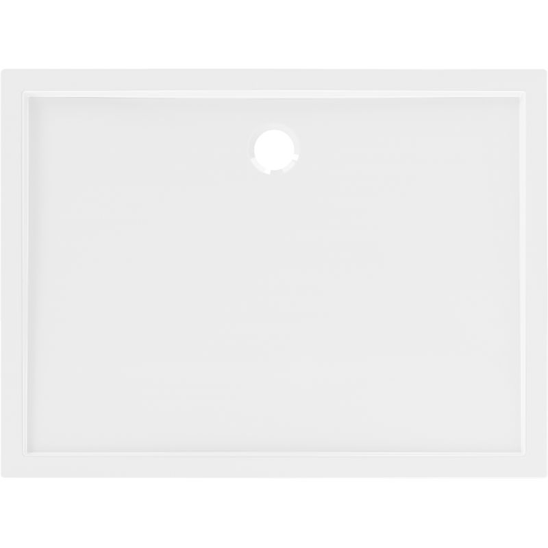 Mexen Flow stačiakampis padėklas slim 130 x 95 cm, baltas blizgus - 46R109513