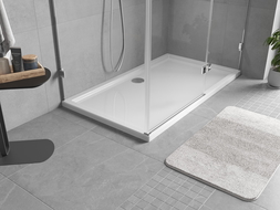 Mexen Flow stačiakampis dušo padėklas slim 150 x 95 cm, baltas blizgus - 46R109515