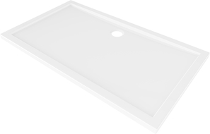 Mexen Flow stačiakampio formos plonas dušo padėklas 150 x 100 cm, blizgi balta - 46R101015