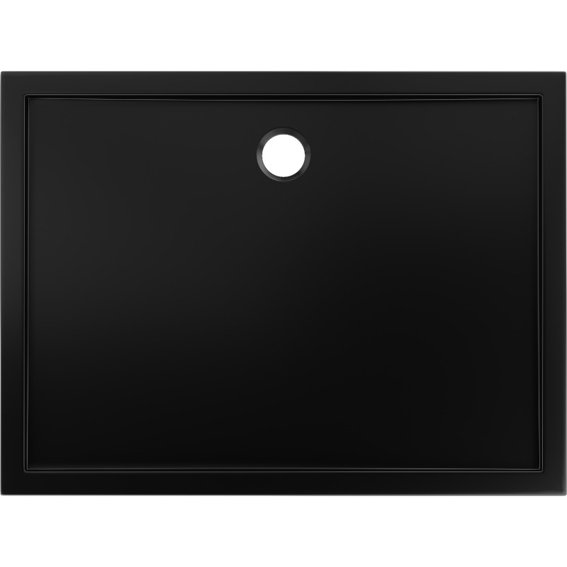 Mexen Flow stačiakampis plonas dušo padėklas 130 x 90 cm, juodas matinis - 46R709013
