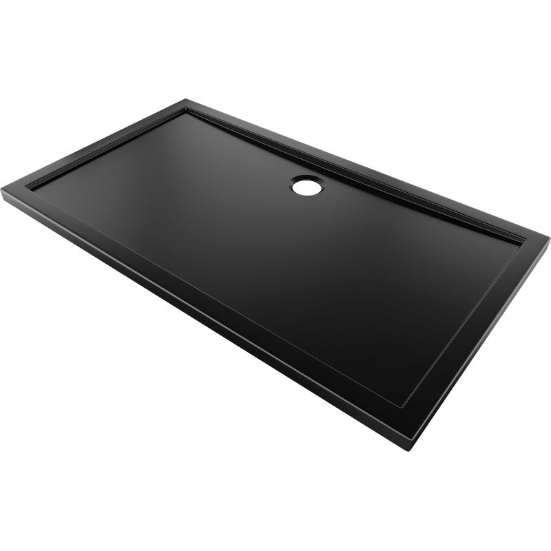 Mexen Flow stačiakampis dušo padėklas slim 140 x 100 cm, juodas matinis - 46R701014