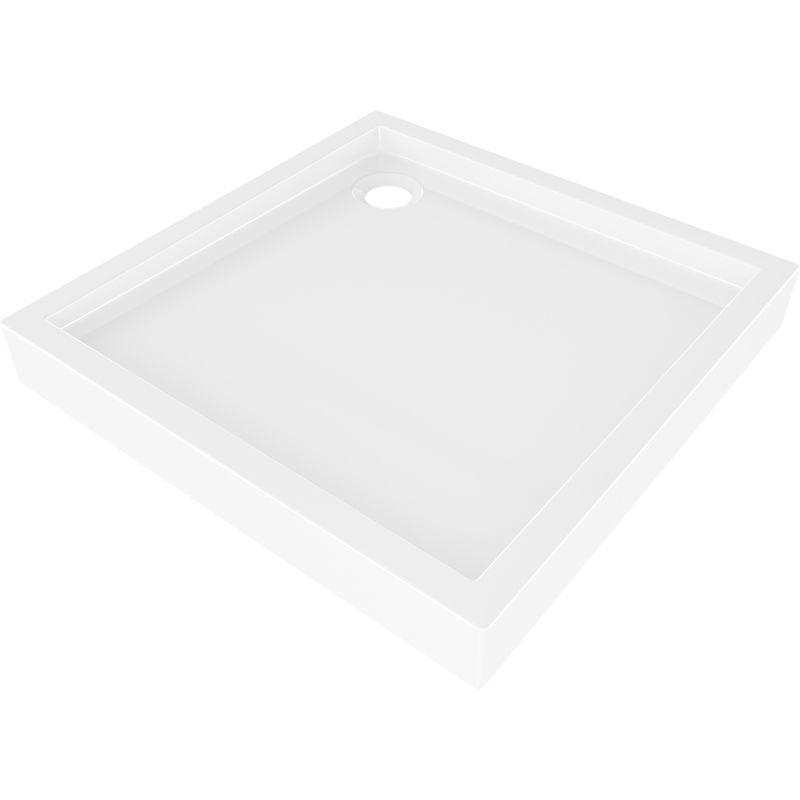 Mexen Flow+ kvadratinis dušo padėklas 70 x 70 cm, balta blizgi - 46S107070H