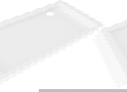 Mexen Flow+ kvadratinė dušo padėklas 90 x 90 cm, balta blizgi - 46S109090H