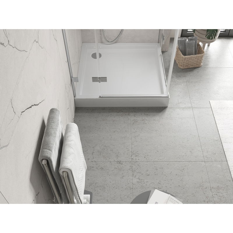 Mexen Flow+ kvadratinė dušo padėklas 90 x 90 cm, balta blizgi - 46S109090H