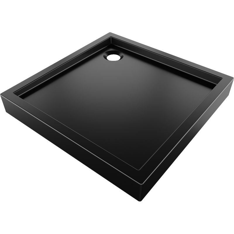Mexen Flow+ kvadratinė dušo padėklas 100 x 100 cm, juodas matinis - 46S701010H