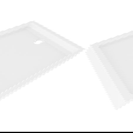 Mexen Flow+ stačiakampė dušo padėklas 90 x 80 cm, blizgus baltas - 46R108090H