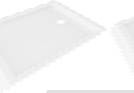 Mexen Flow+ stačiakampis dušo padėklas 90 x 80 cm, baltas blizgus - 46R108090H