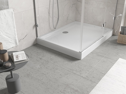 Mexen Flow+ stačiakampis dušo padėklas 100 x 80 cm, baltas blizgesys - 46R108010H