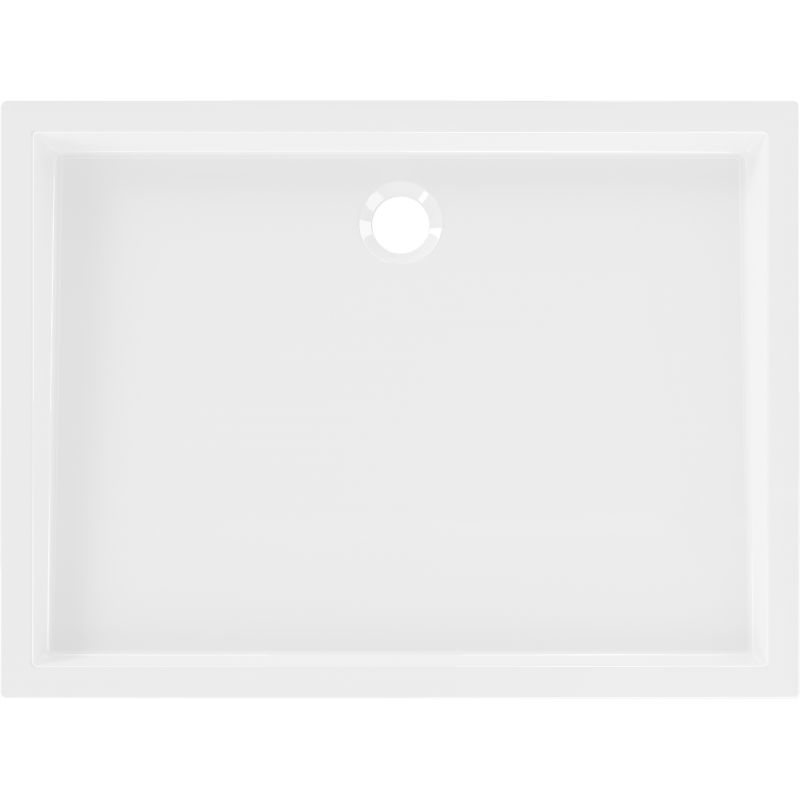 Mexen Flow+ stačiakampis dušo padėklas 100 x 80 cm, baltas blizgus - 46R108010H