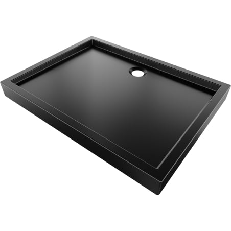 Mexen Flow+ stačiakampis dušo padėklas 110 x 80 cm, juodas matinis - 46R708011H