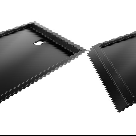 Mexen Flow+ stačiakampė dušo padėklas 120 x 80 cm, juodas matinis - 46R708012H