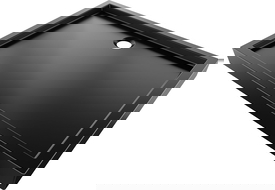 Mexen Flow+ stačiakampis dušo padėklas 100 x 90 cm, juodas matinis - 46R709010H