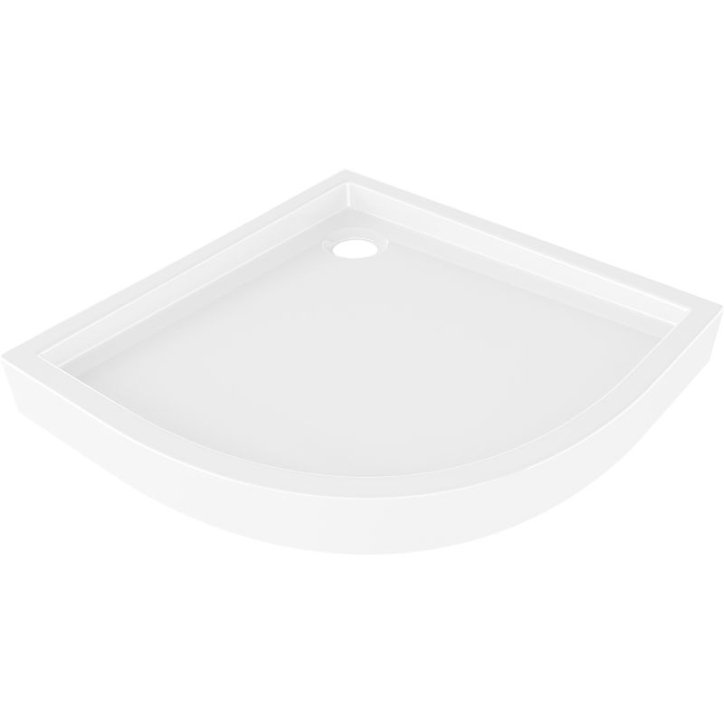 Mexen Flow+ pusapvalė dušo padėklas 80 x 80 cm, baltas blizgesys - 46Q108080H