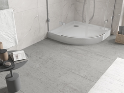 Mexen Flow+ pusapvalis dušo padėklas 90 x 90 cm, baltas blizgus - 46Q109090H